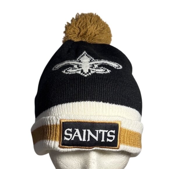 Saints Beanie Hat Toque Bud Light NFL Official Podion Acrylic Winter Cap - Picture 1 of 5